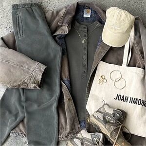 JOAH BROWN Washed Sage French Terry EMPIRE JOGGER